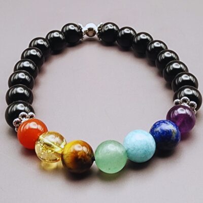 7-Chakra Hematite Healing Bracelet