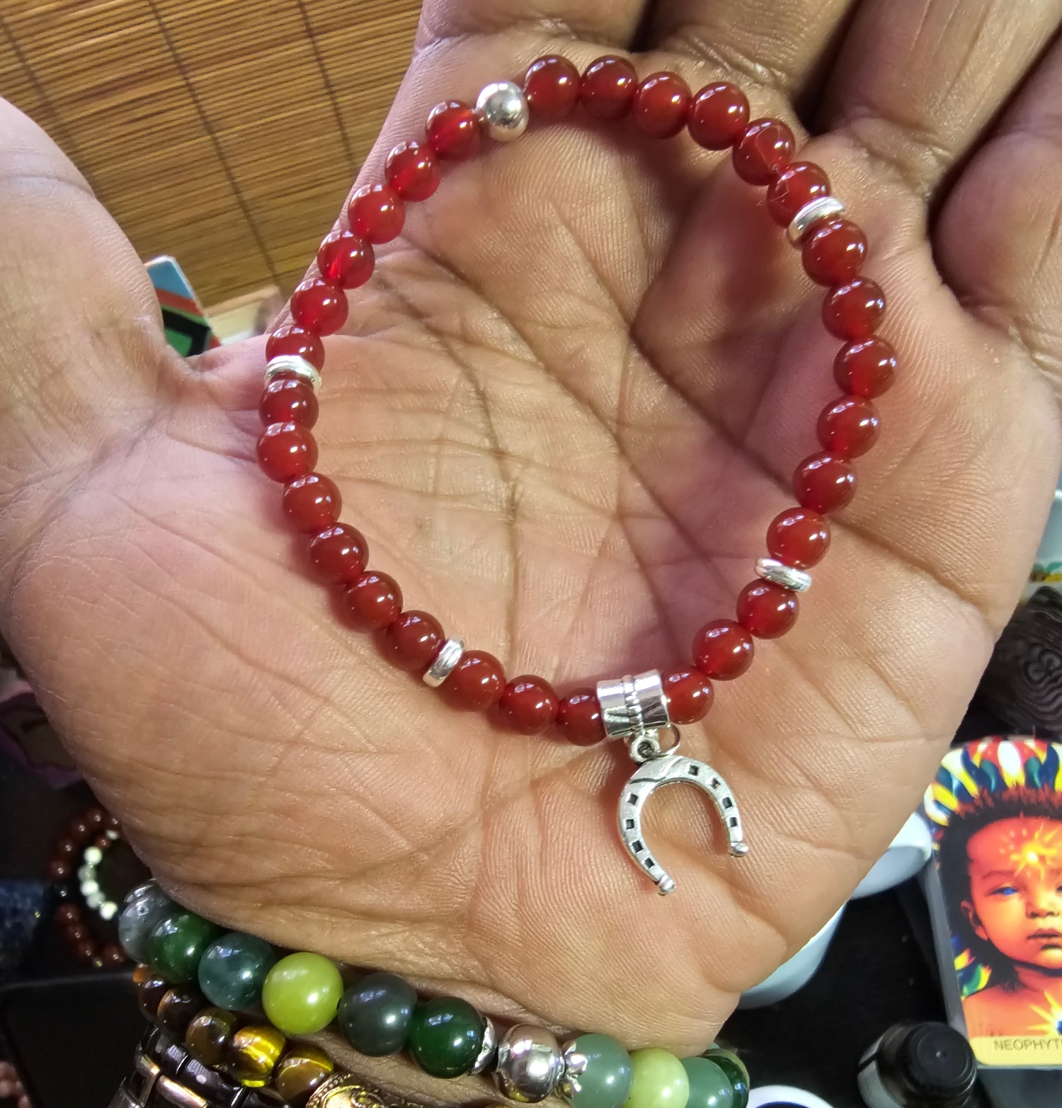 Carnelian Charm Bracelet